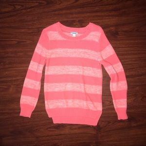 Striped pink Old Navy sweater